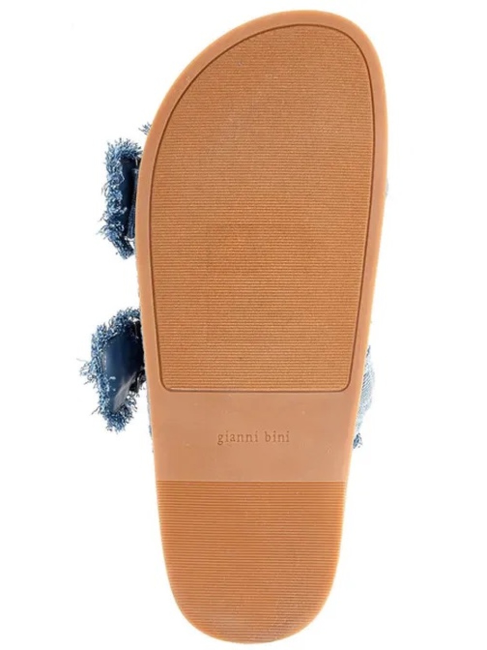 NWT Gianni Bini CecilTwo Braided Denim Double Banded Platform Sandals Sz 6,5 - Picture 8 of 15